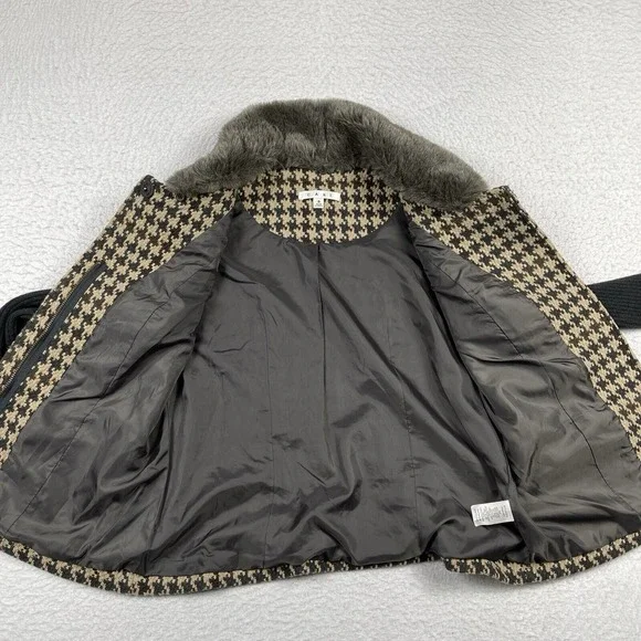 CAbi Jacket Womens 8 Multicolor Houndstooth Sweater Academia College‎ Preppy - Picture 3 of 12
